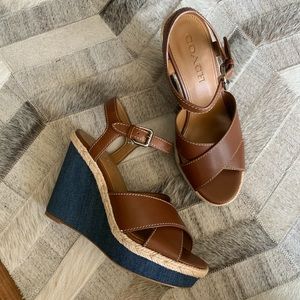 Coach Wedge Sandals Size 6.5